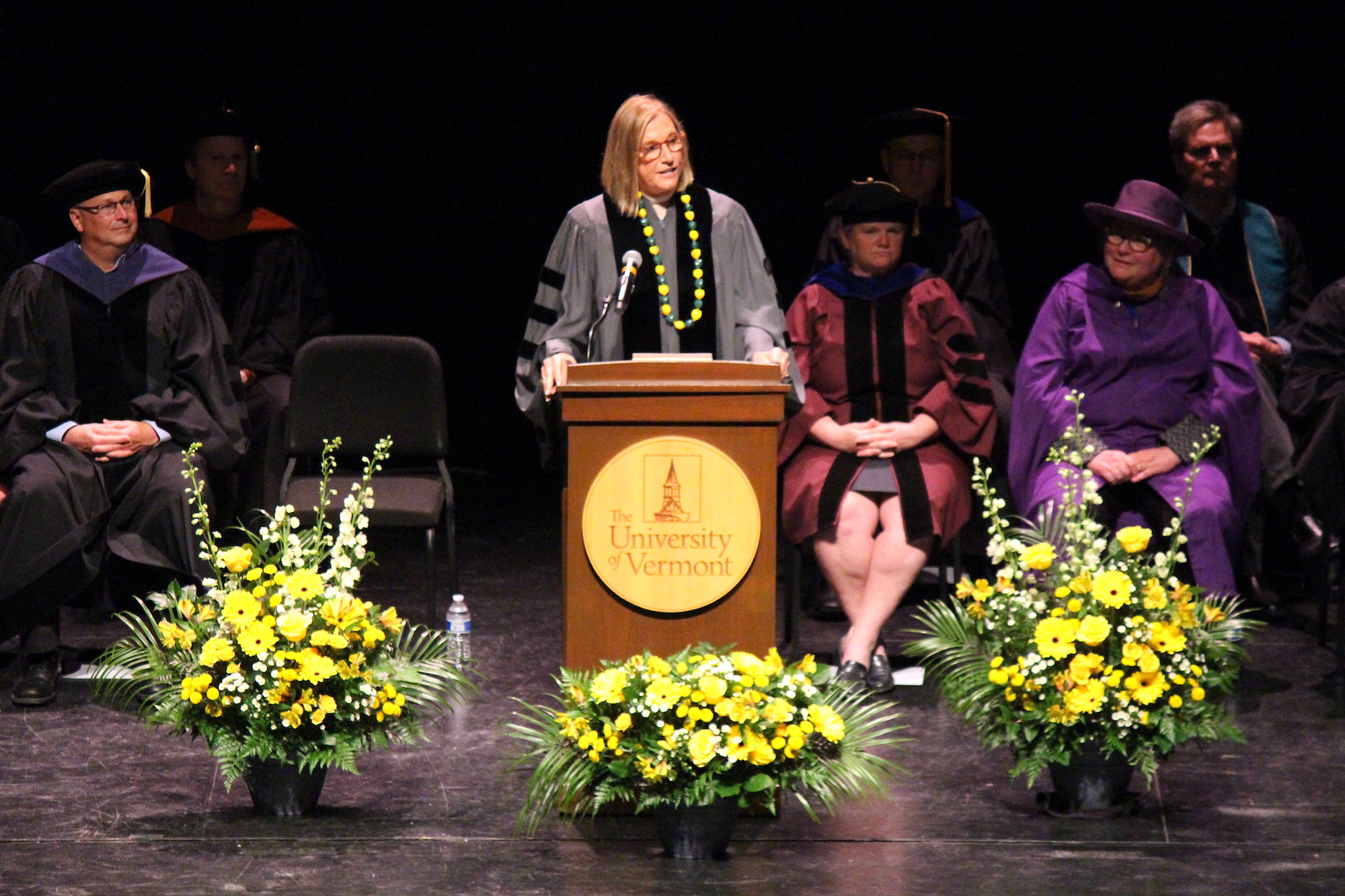 robin tauck on stage at university of vermont robin tauck on stage at university of vermont