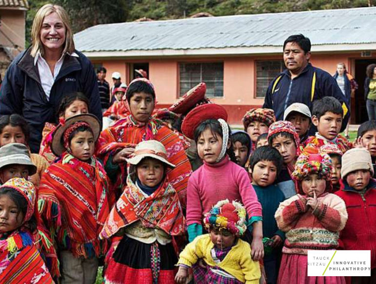 robin with kids in ecuador trip logo